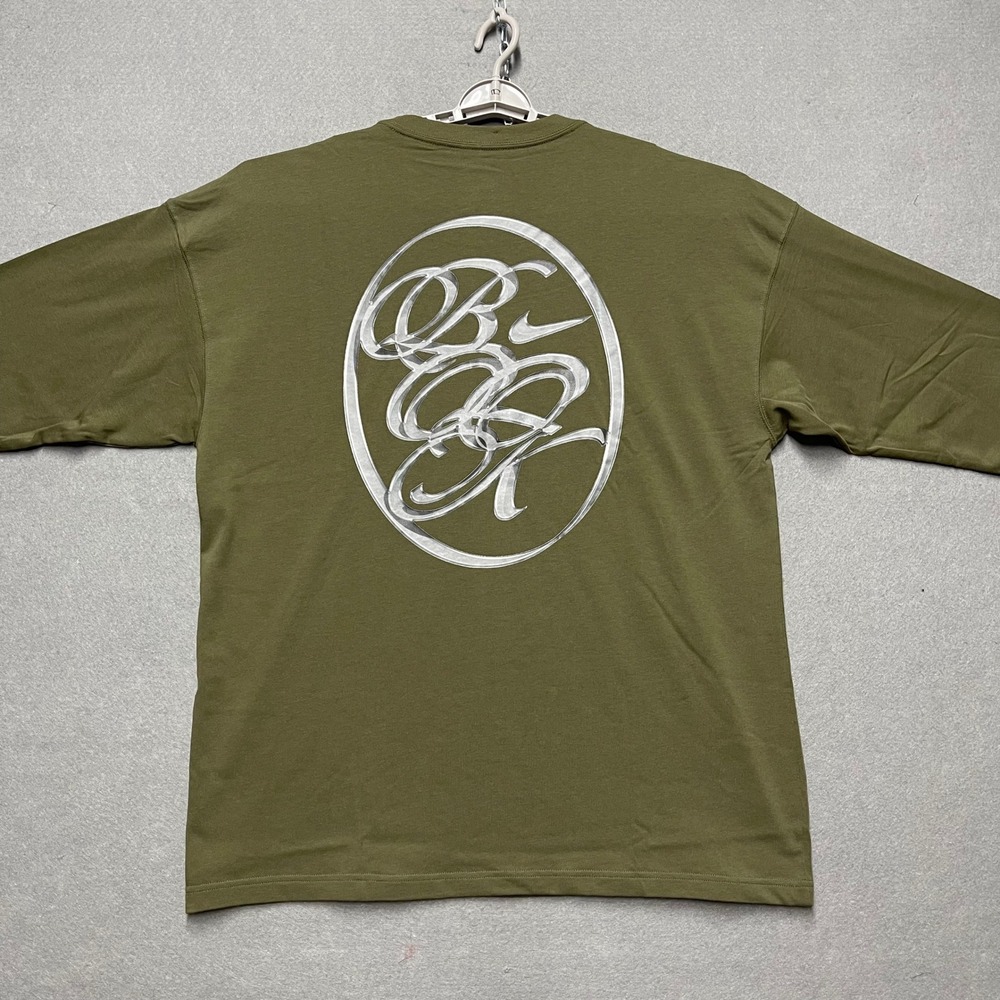 Nike Sweatshirt‎ Mens Large Olive Green Devin Booker Oversized Basketball NEW